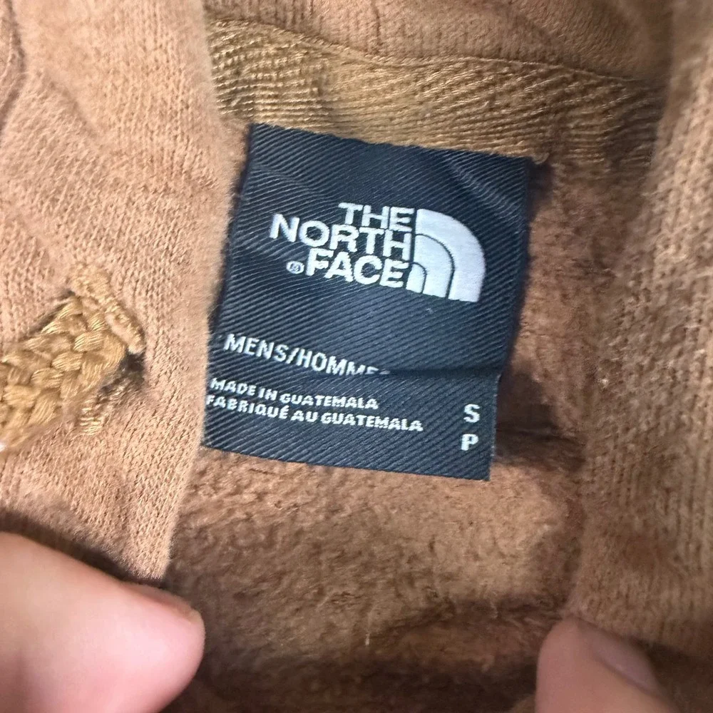 The North Face Mens Brown Never Stop Exploring Box Logo Hoodie Small
